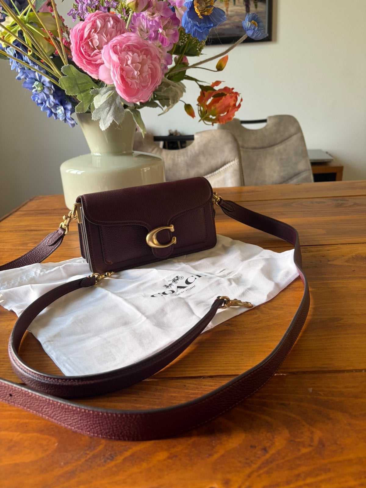 Coach Tabby 20 Merlot nieuw, Verzenden, Zo goed als nieuw, Overige kleuren, Handtas