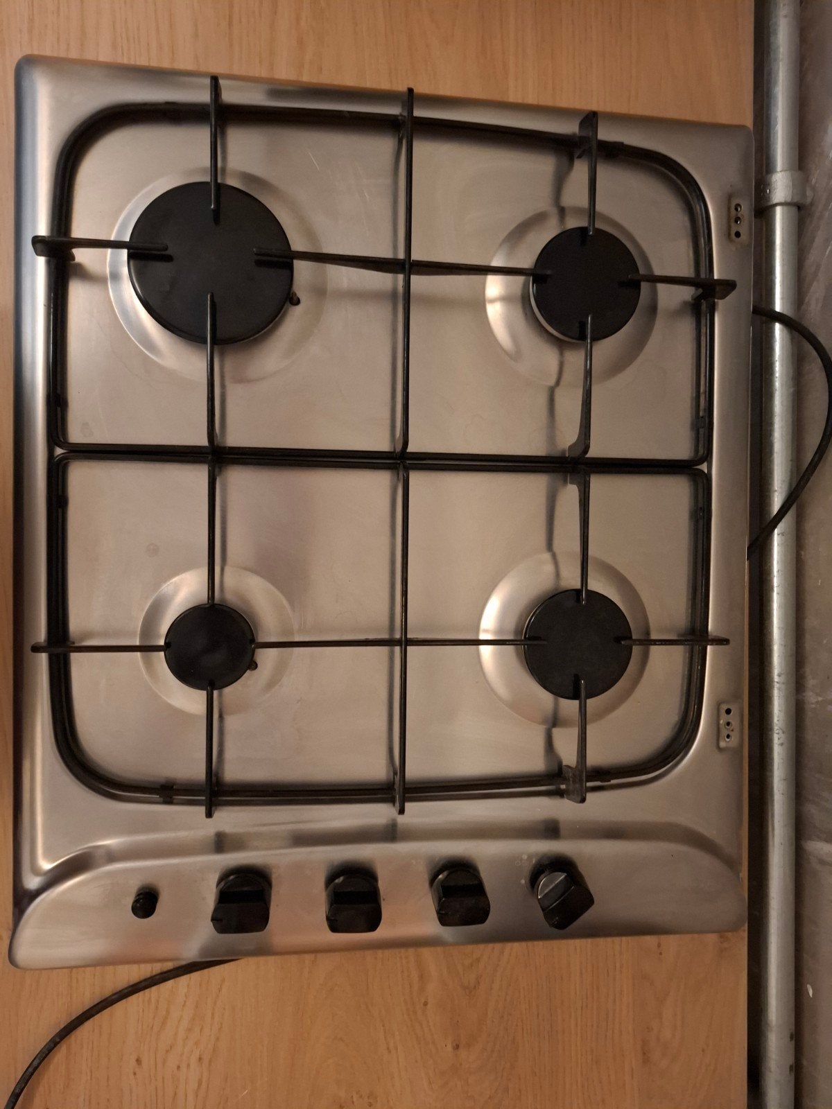 4-pits gas kookplaat, Ophalen, Gebruikt, 4 kookzones, Inbouw