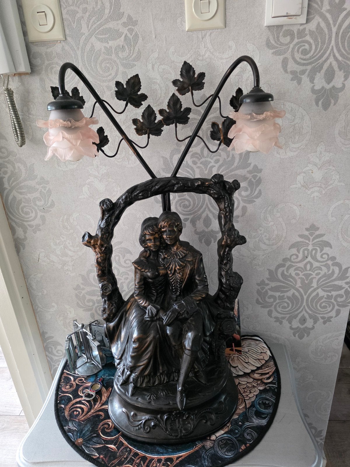 antieke lampen, Ophalen