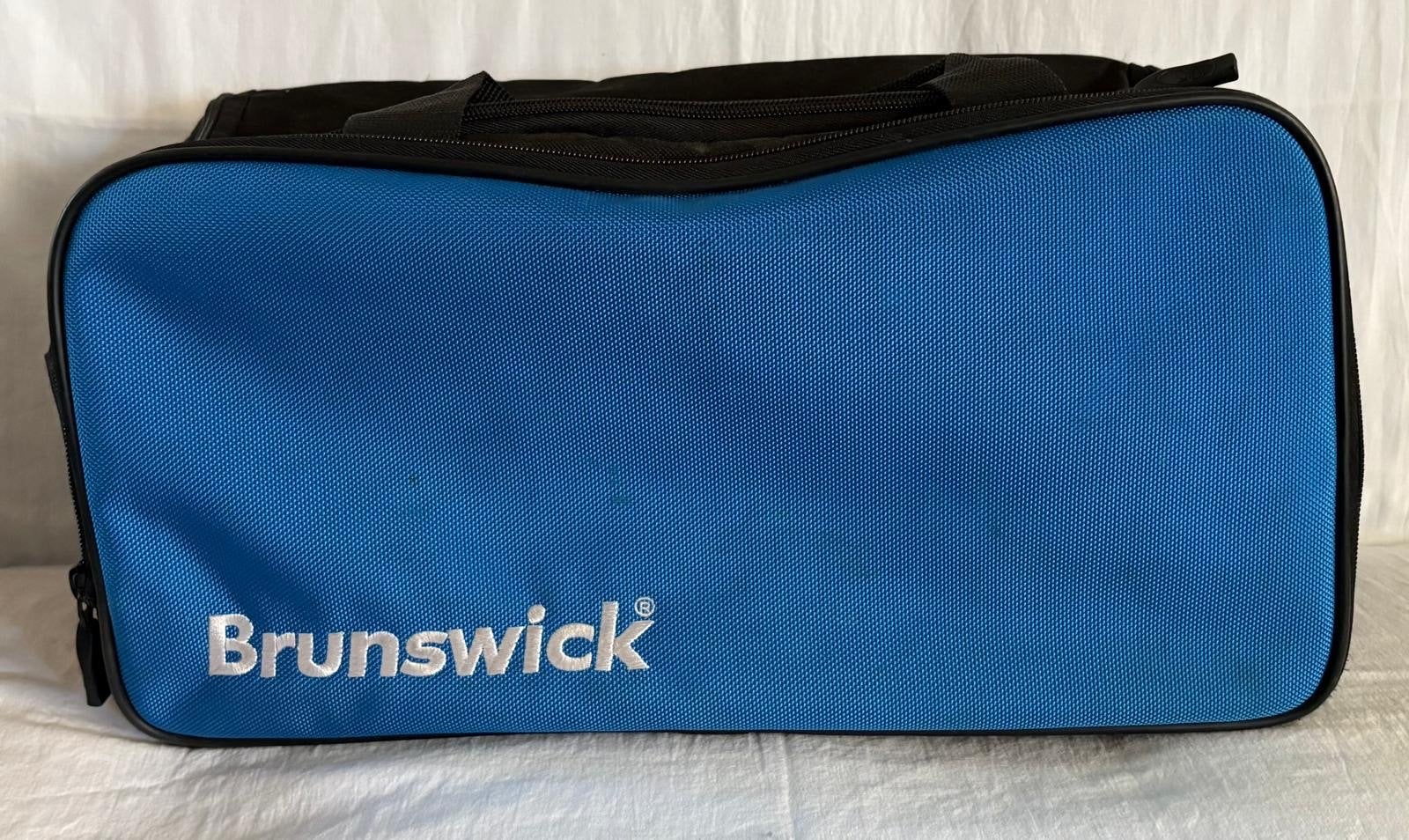 Brunswick bowlingtas voor 2 bowlingballen - Blauw, Ophalen of Verzenden, Gebruikt