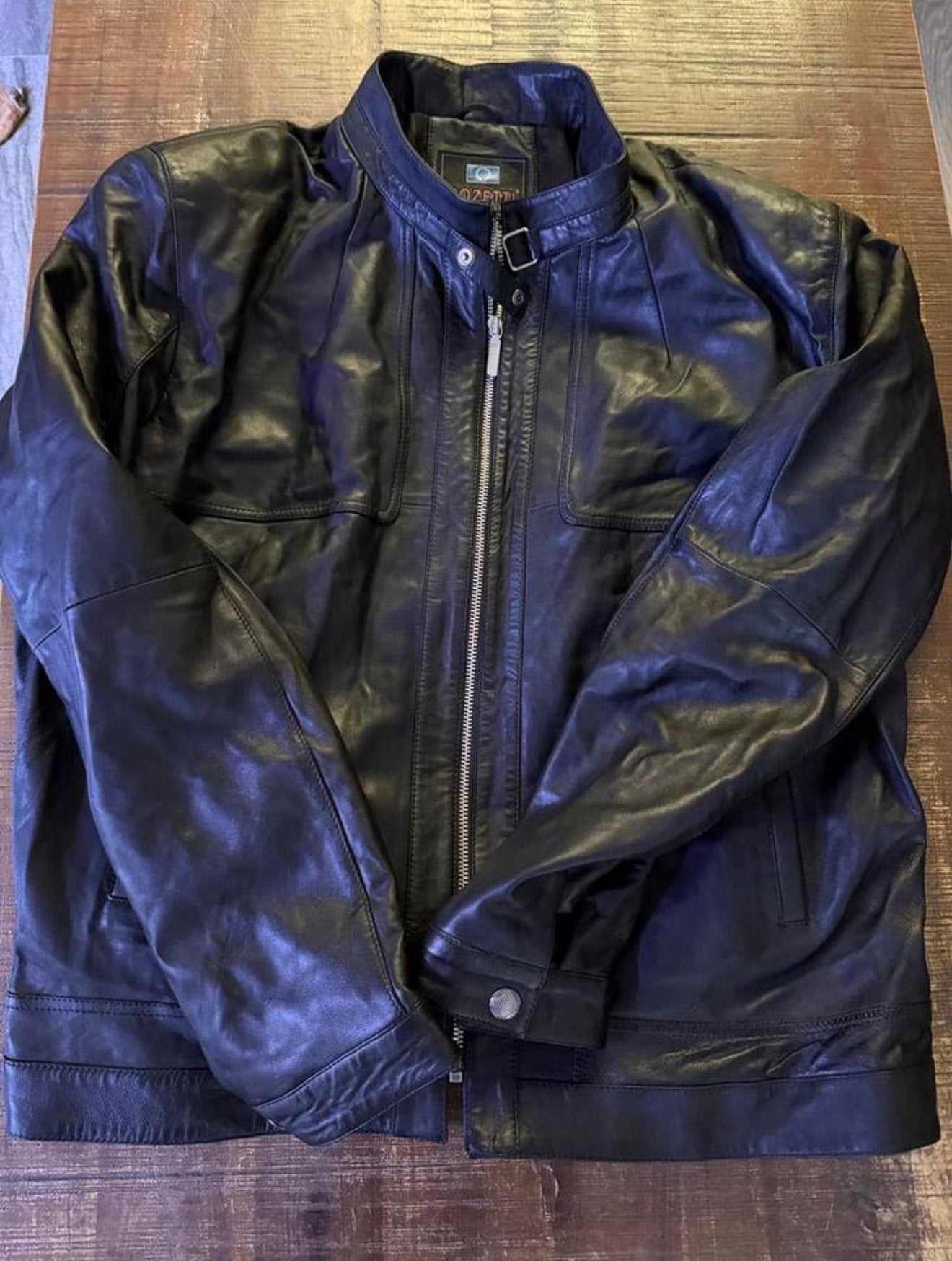 Nieuwe leren jas, Ophalen of Verzenden, Nieuw, Overige maten, Zwart