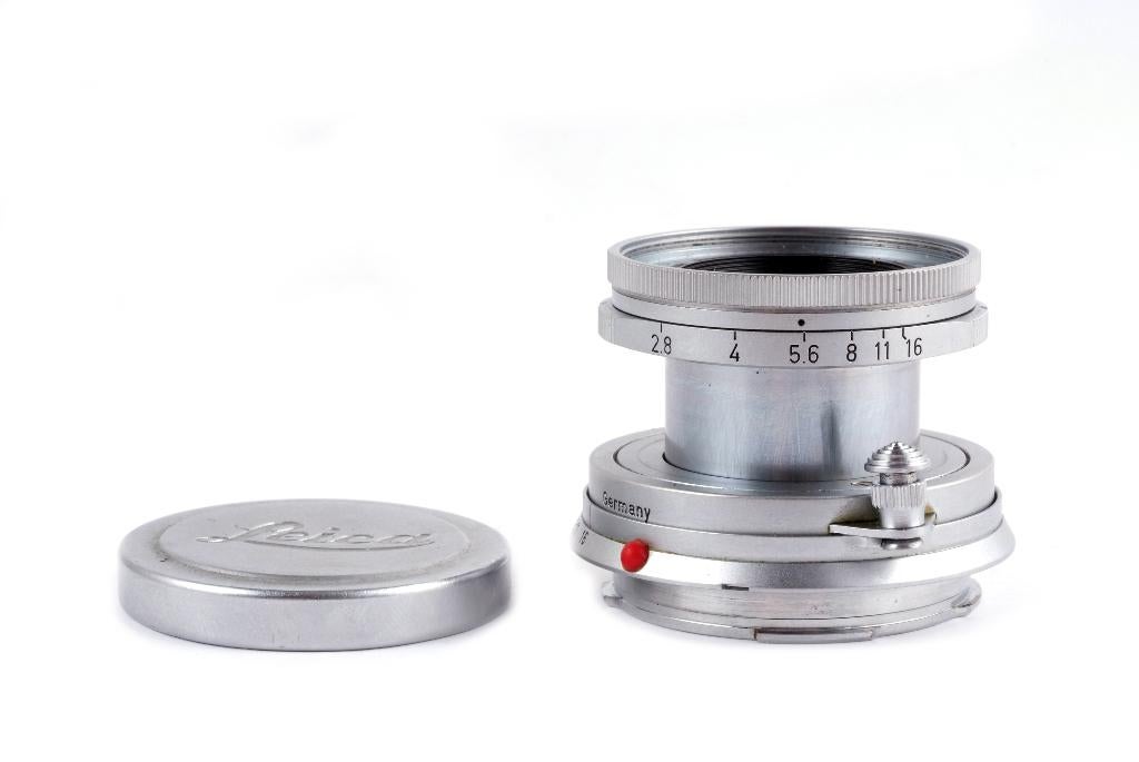 Leica 5cm 2.8 Elmar m – 2 jaar garantie, Ophalen of Verzenden, N, V, Compact