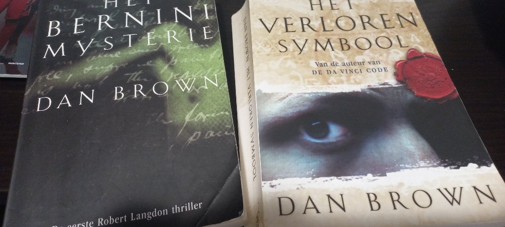 3x Dan Brown: Da Vinci Code, Bernini Mysterie, Verloren Sym., Ophalen of Verzenden, Gelezen, Dan Brown