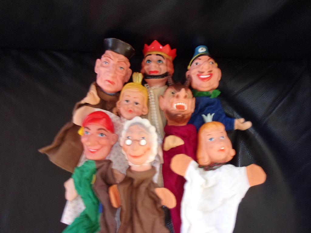 8 Oude POPPENKASTPOPPEN (D), Antiek en Kunst, Ophalen of Verzenden