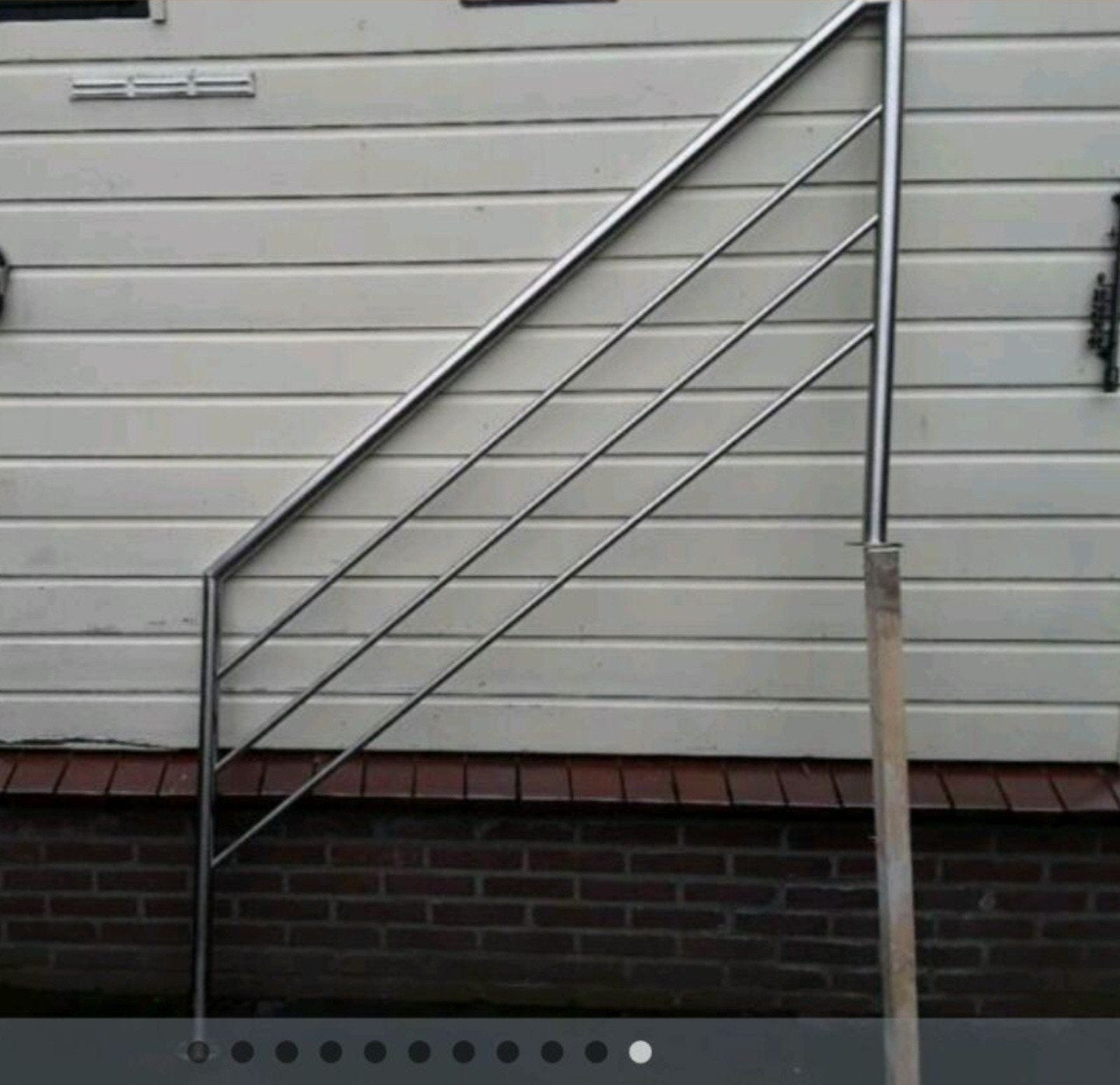 RVS trap balustrade leuning hek 2x, Ophalen, Minder dan 2 meter