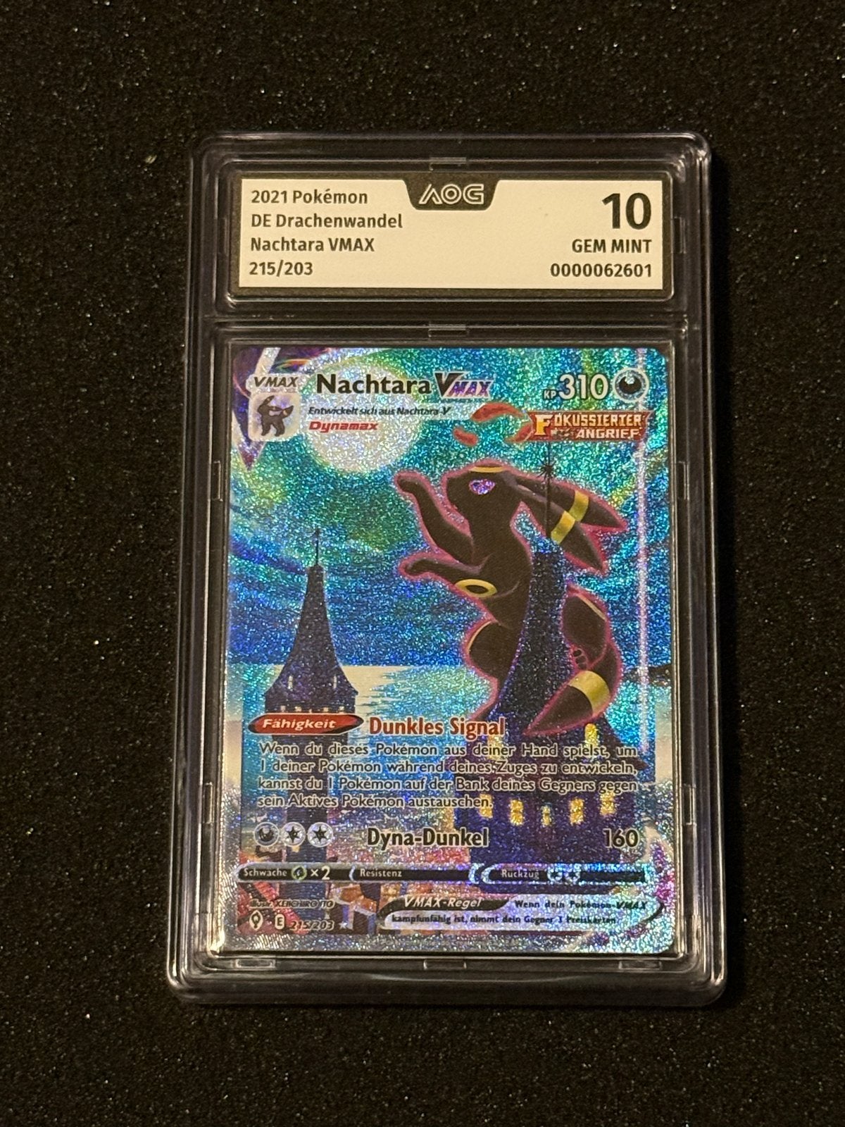 Umbreon VMAX - #215 - AOG 10 - DUITS, Hobby en Vrije tijd, Verzamelkaartspellen | Pokémon, Ophalen of Verzenden, Nieuw, Losse kaart