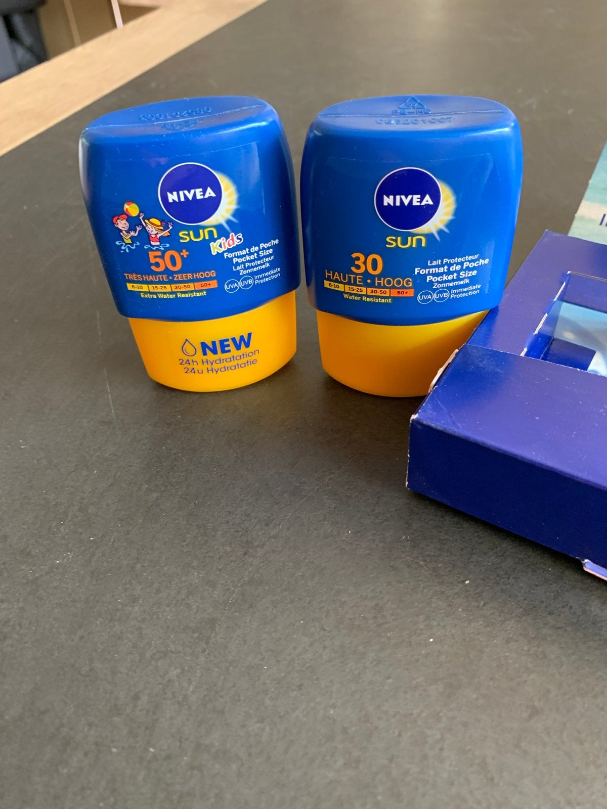 Nivea Sun Zonnebrand Pocket Size SPF30 & SPF50+ Set, Ophalen of Verzenden, Nieuw, Zonnebrand of After Sun