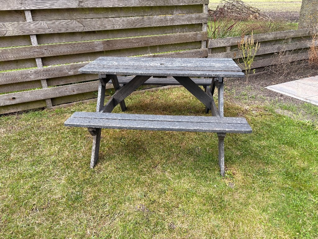 Picknicktafel gratis, Ophalen, Gebruikt, Rechthoekig, Hout