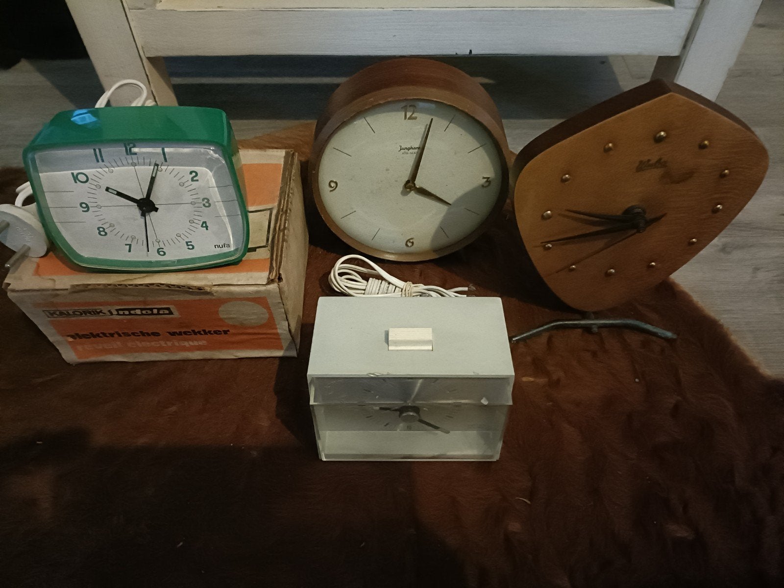 lot Partij Vintage Wekkers Klokjes 70,s Nufa Smith Waba Jung, Witgoed en Apparatuur, Ophalen of Verzenden, Zo goed als nieuw, Analoog