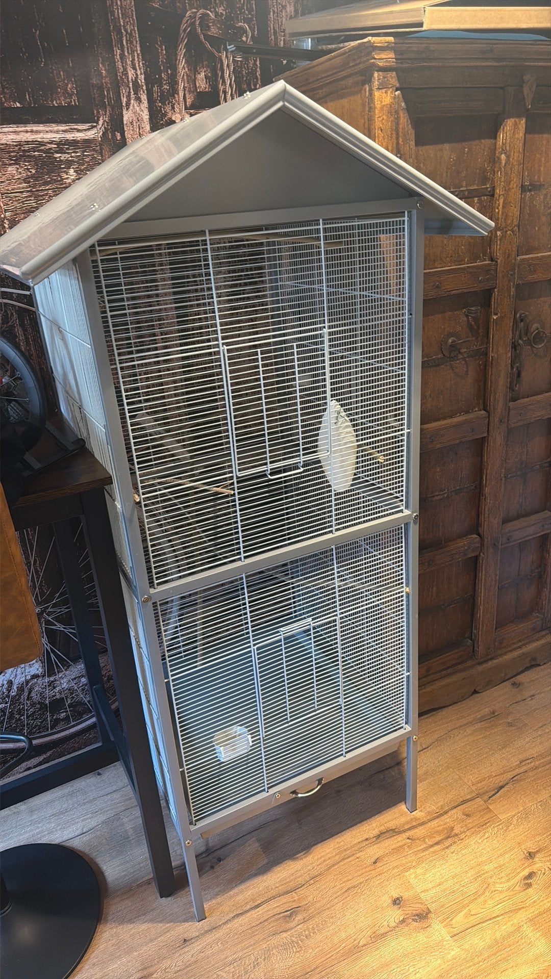 Voliere, Ophalen, Zo goed als nieuw, Metaal, Vogelkooi