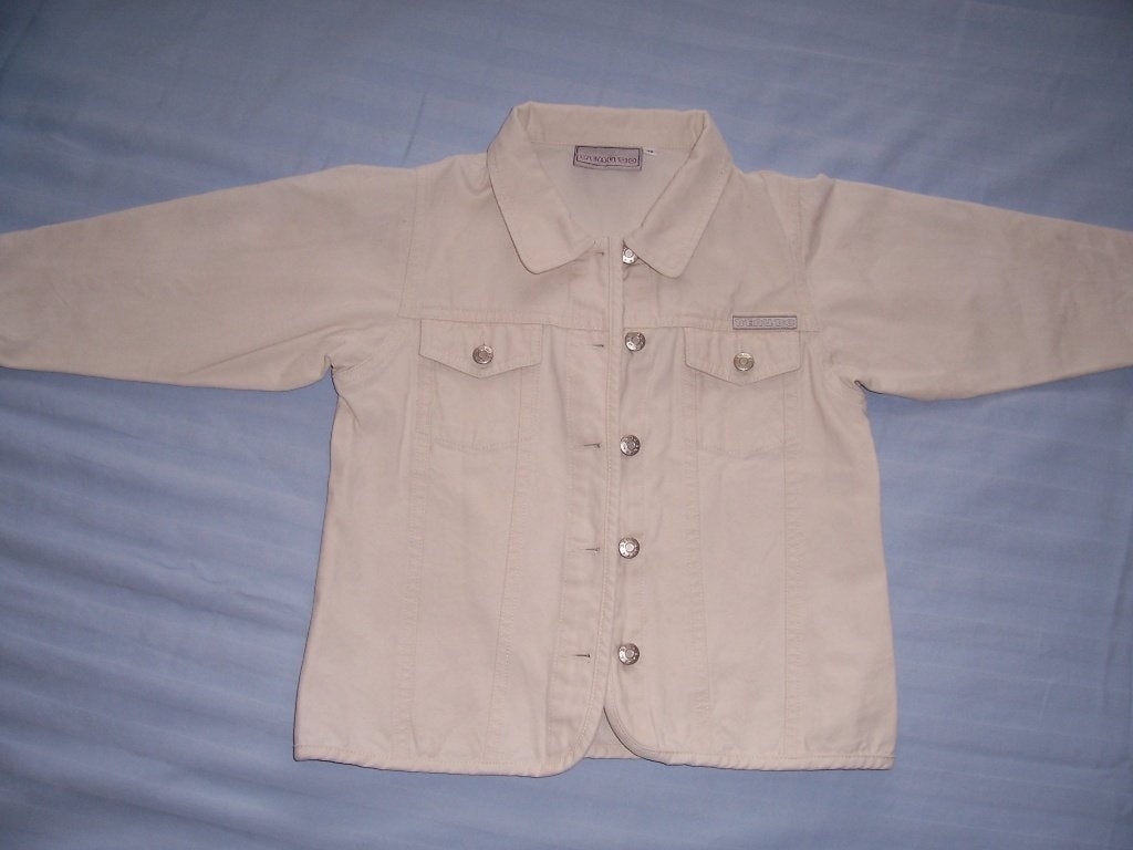 Leuke gebroken wit jas / jasje maat 122 / 128 merk Beau, Kinderen en Baby's, Kinderkleding | Maat 122, Beau., Meisje, Ophalen of Verzenden