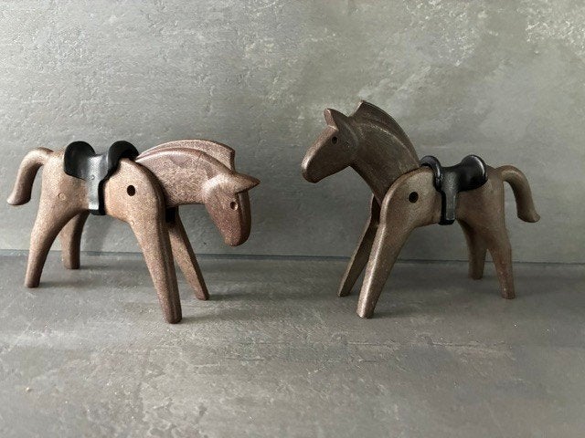 2 paarden van playmobil, Ophalen of Verzenden, Gebruikt