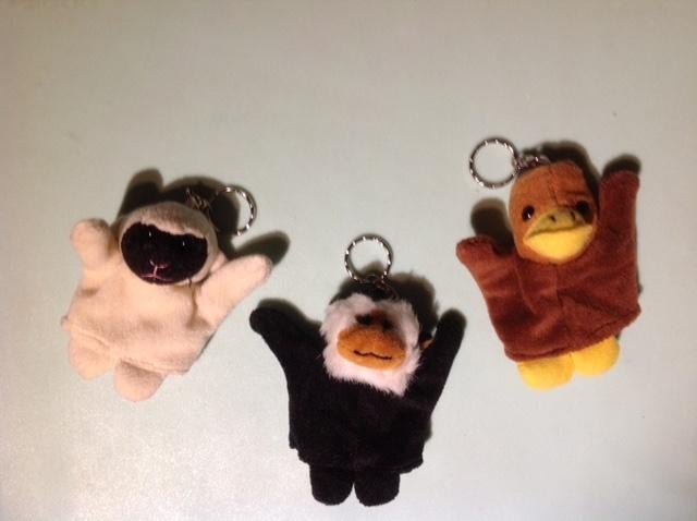 3 leuke tas-sleutelhangers, Ophalen of Verzenden