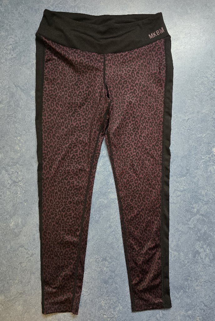 MKBM sportlegging panterprint - M, Maat 38/40 (M), Bruin, Verzenden, Fitness of Aerobics
