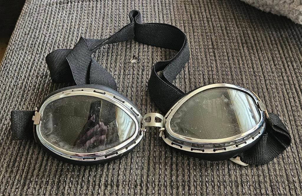 Vintage Motorbril / Vliegeniersbril - Klassieke Stijl, Ophalen of Verzenden, Gelezen, Europa