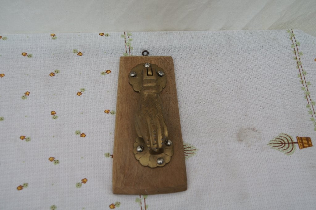 Deurkloppers / Paardenhoofd / Hand / gezicht, Antiek en Kunst, Ophalen of Verzenden, Brons, Beeld