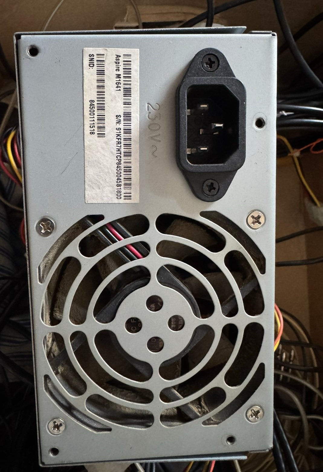 Defecte pc voeding aspire m1641, Ophalen, Niet werkend