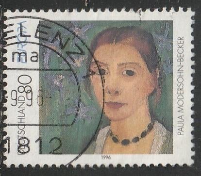 BRD 1996 1854 Paula Modersohn, Gest, Ophalen of Verzenden, BRD, Gestempeld