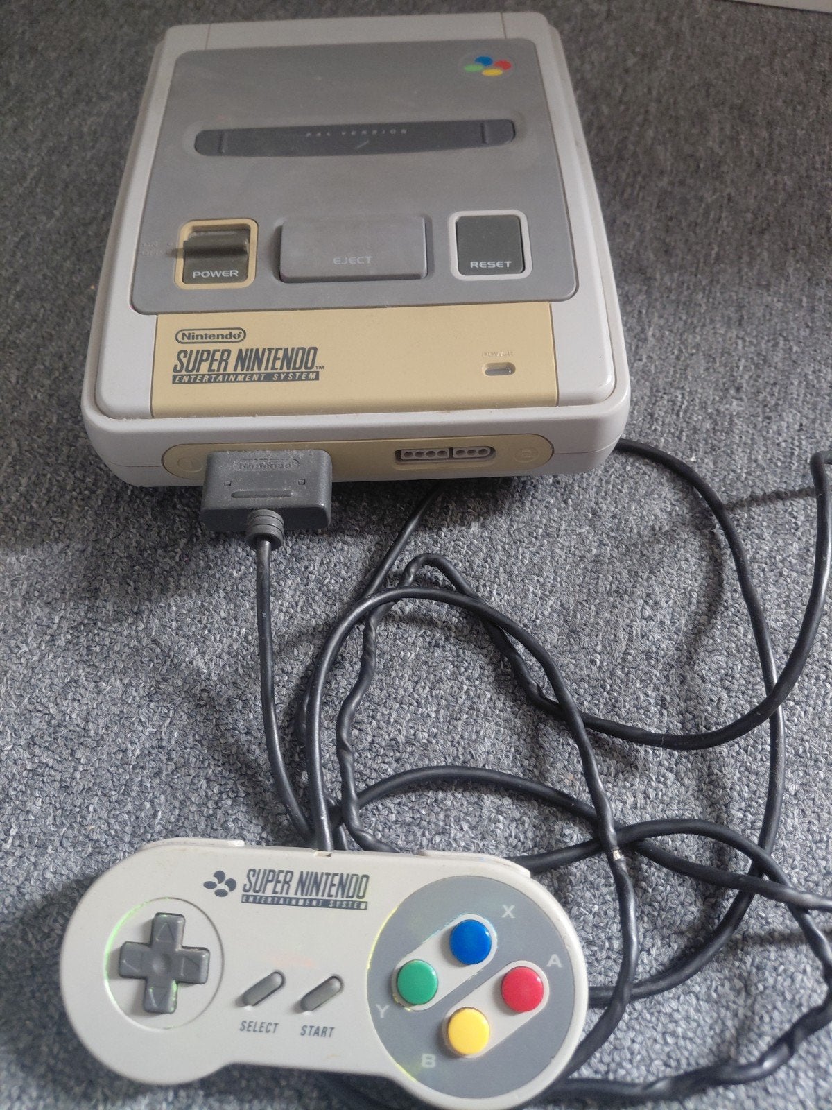 super Nintendo met 1 joystick en bekabeling., Spelcomputers en Games, Ophalen, Gebruikt, Met 1 controller, Met games