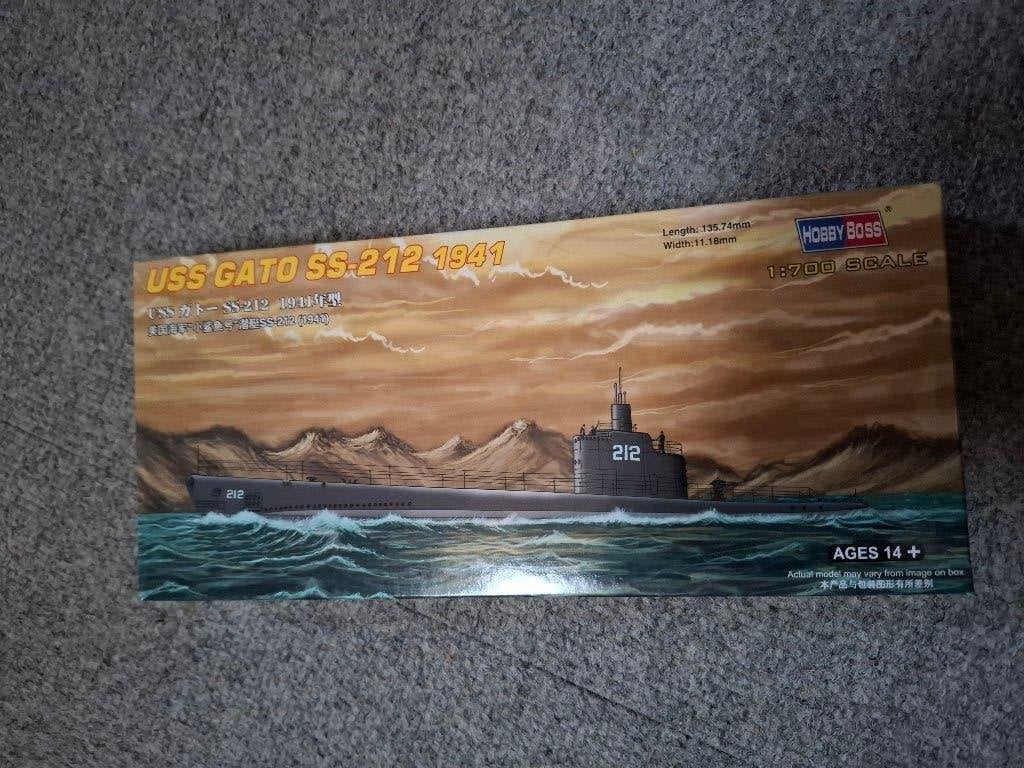 1/700 Hobbyboss USS Gato SS-212 1941 onderzeeër, Ophalen of Verzenden, Zo goed als nieuw, 1:200 of kleiner, Overige merken
