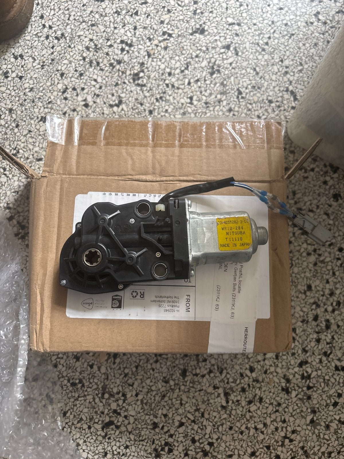 Mitsuba WR12-284 stoelverstelling Motor - Made in Japan, Auto-onderdelen, Ophalen of Verzenden, Gebruikt, Overige automerken