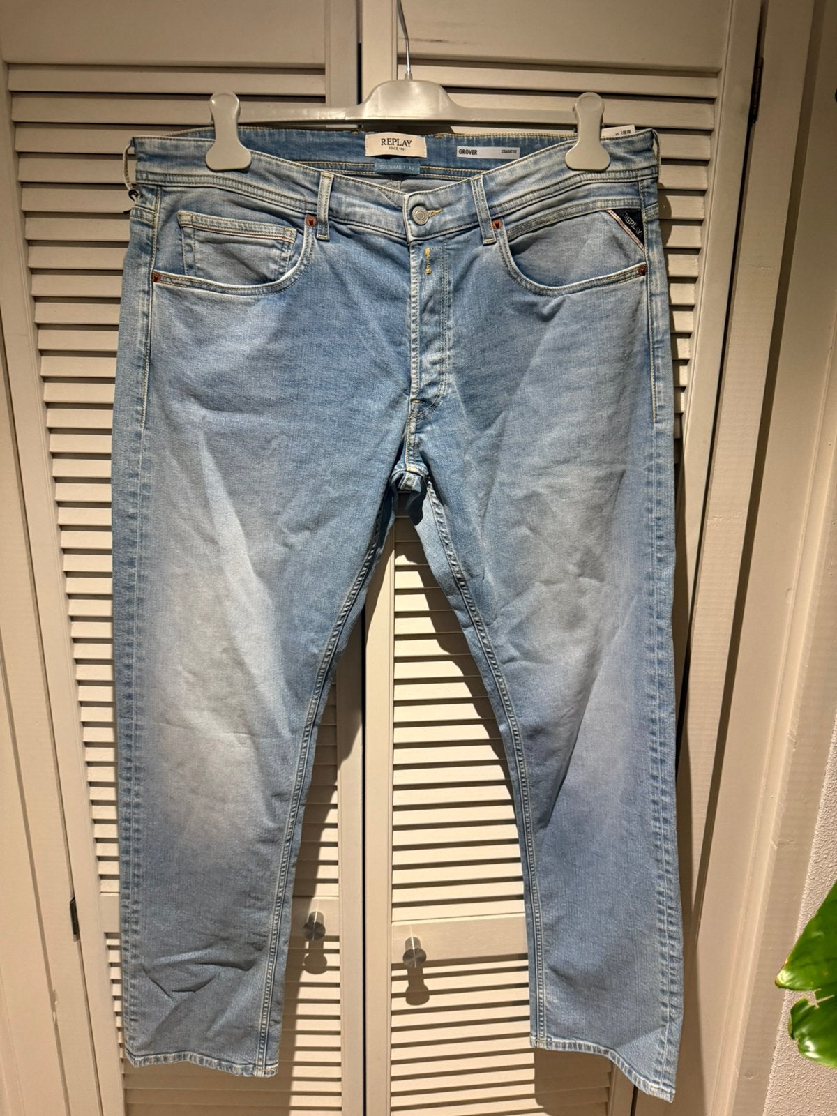 Nieuwe Replay grover jeans W36-L32, Verzenden, Nieuw, Blauw, W36 - W38 (confectie 52/54)