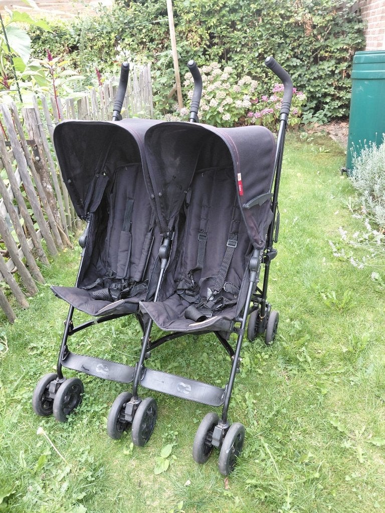 Tweelingbuggy, Kinderen en Baby's, Ophalen, Zo goed als nieuw, Koelstra