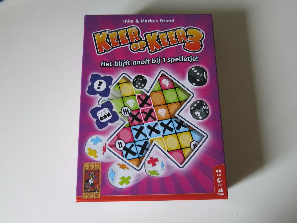 spel keer op keer 3, Hobby en Vrije tijd, Gezelschapsspellen | Bordspellen, Vijf spelers of meer, Ophalen of Verzenden, Zo goed als nieuw