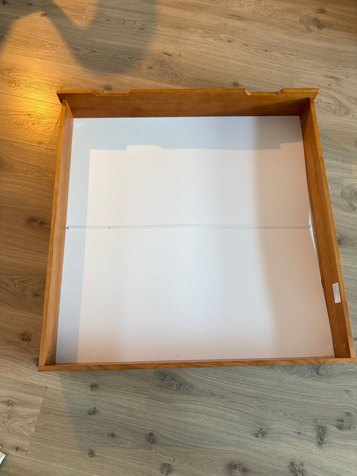 Petite Amelie Walnoothouten Bedlades (2) met wielen, Ophalen, Zo goed als nieuw