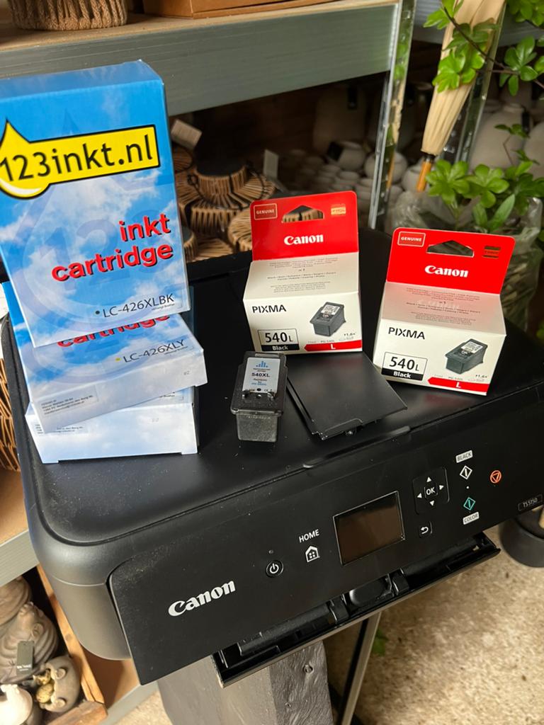Canon TS5150 mét inkt!, Computers en Software, Printers, Ophalen, Zo goed als nieuw