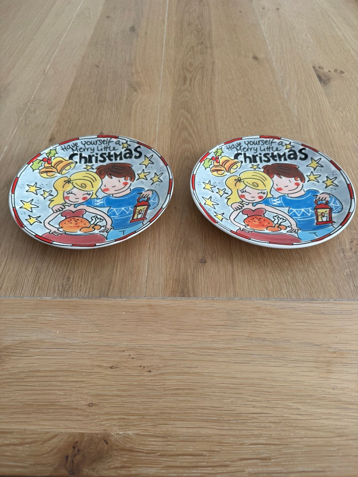 Blond Amsterdam Kerst bordjes (middel)., Ophalen of Verzenden, Zo goed als nieuw, Bord(en), Overige stijlen
