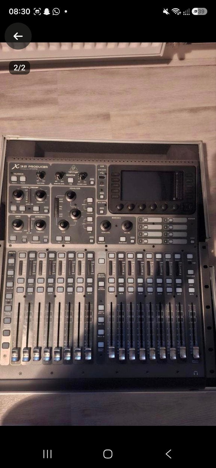 X32 Producer behringer mixer, Ophalen of Verzenden, Zo goed als nieuw, 20 kanalen of meer, Microfooningang