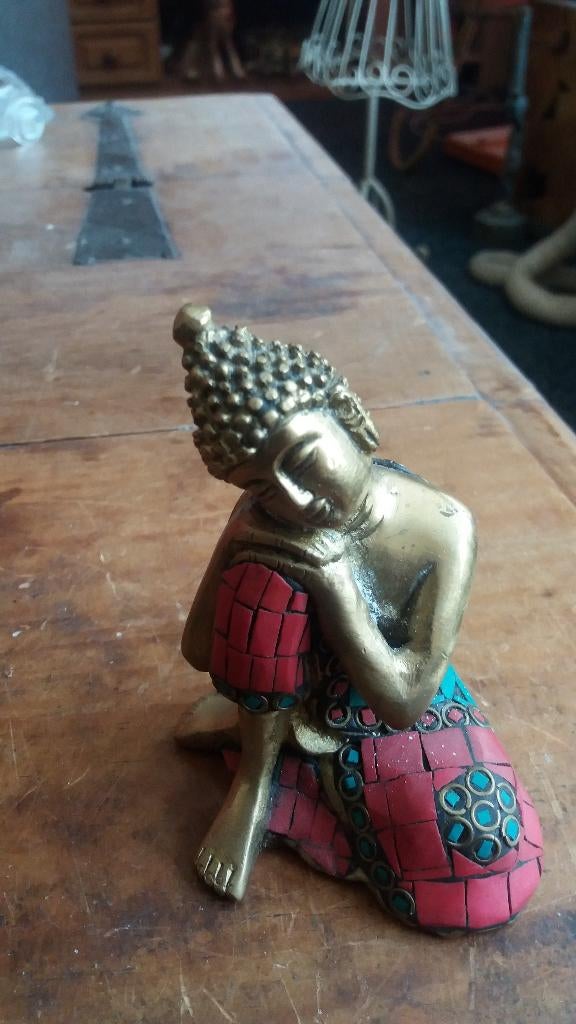 prachtig bronzen boedha vrouw, Ophalen of Verzenden