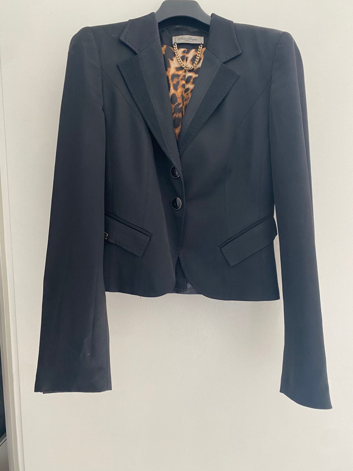 Italiaans Designer jasje Anna Biagini, Ophalen of Verzenden, Zo goed als nieuw, Maat 34 (XS) of kleiner, Zwart