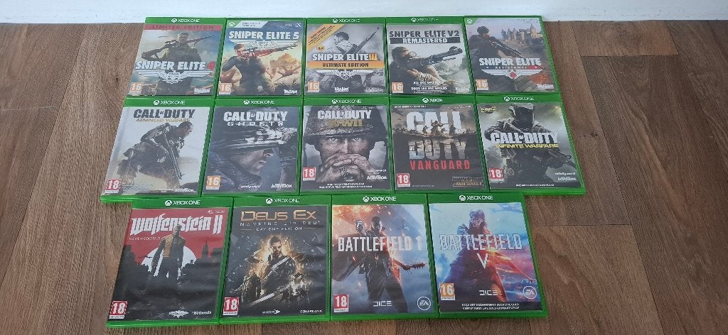 14 xbox games, Spelcomputers en Games, Shooter, 1 speler, Ophalen of Verzenden, Zo goed als nieuw
