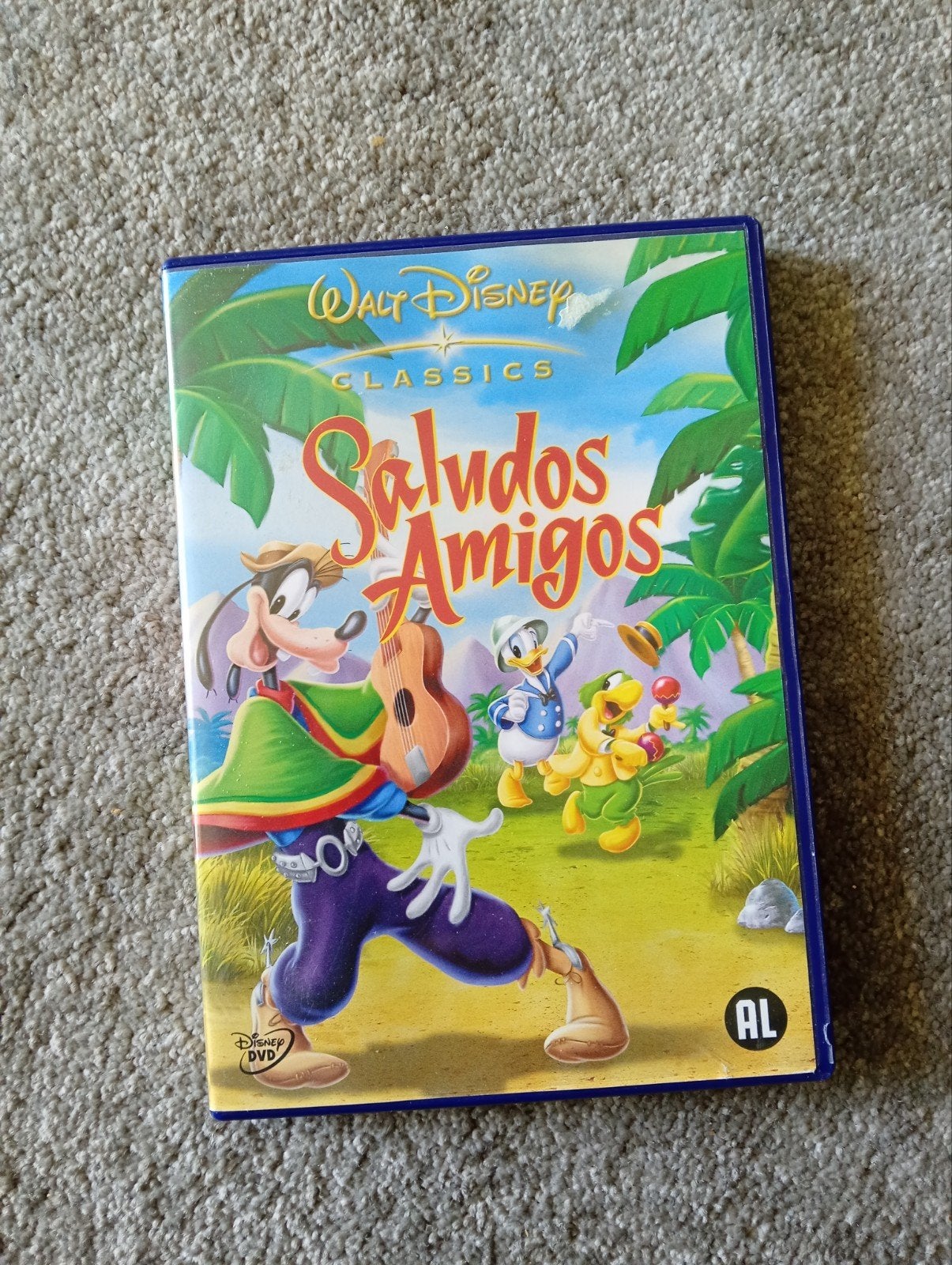 Saludos Amigos Disney dvd met Origineel nummer 6, Cd's en Dvd's, Dvd's | Tekenfilms en Animatie, Europees, Tekenfilm, Alle leeftijden