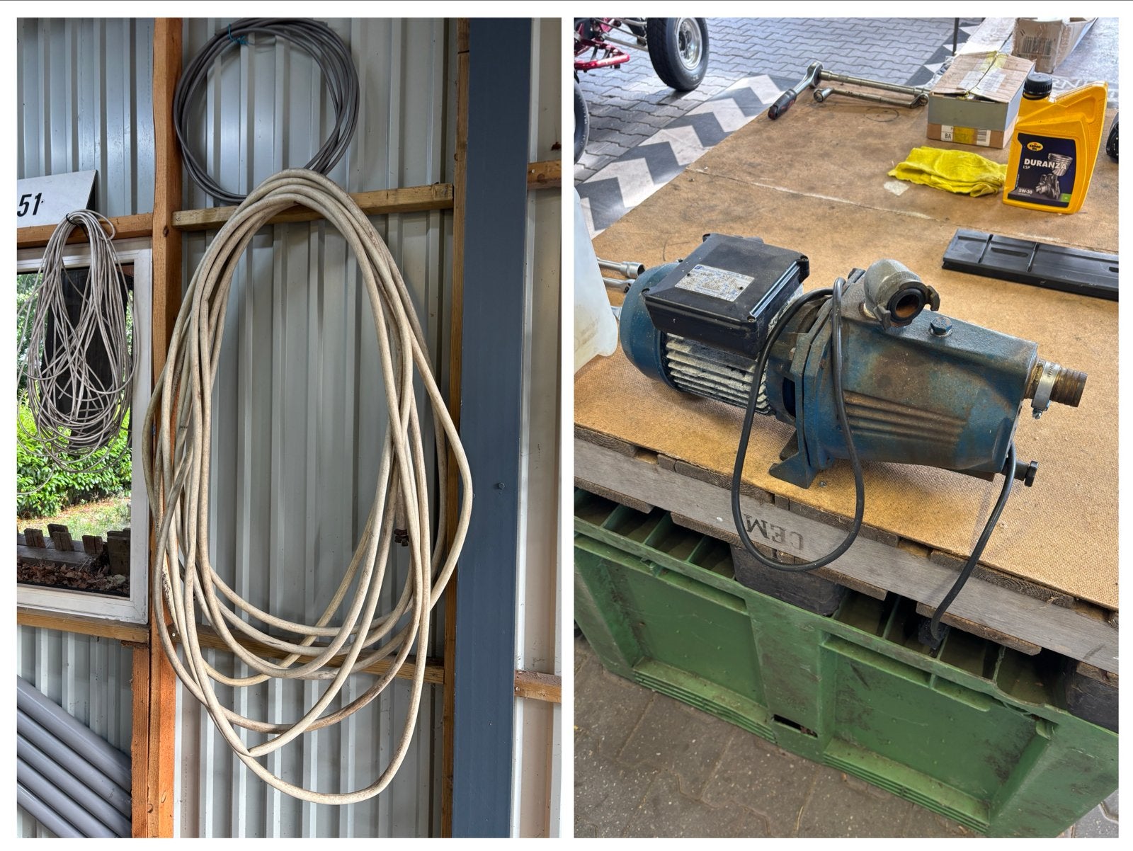 Foras Beregeningspomp / Grondwaterpomp 1PK (JA100) + Slang, Tuin en Terras, Waterpompen, Ophalen, Gebruikt, Elektrisch, Beregeningspomp