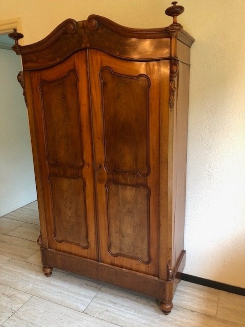 Antiek Biedermeier kuifkast, Ophalen