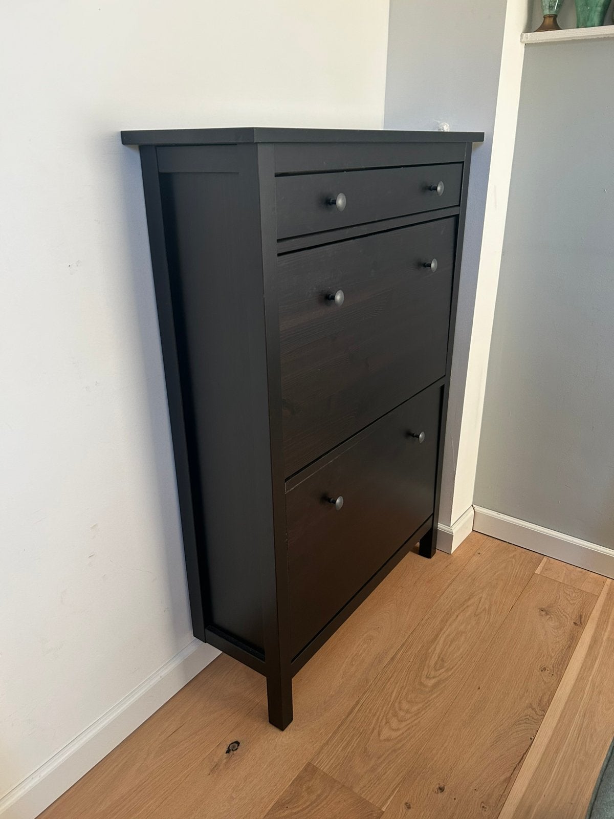Ikea (Hemnes) schoenenkast zwart bruin, Huis en Inrichting, Kasten | Schoenenkasten, Ophalen, Zo goed als nieuw