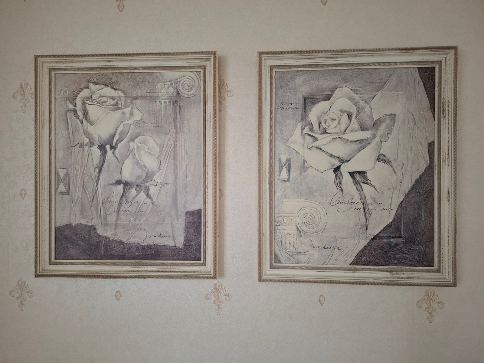 Wanddecoratie rozen, Ophalen