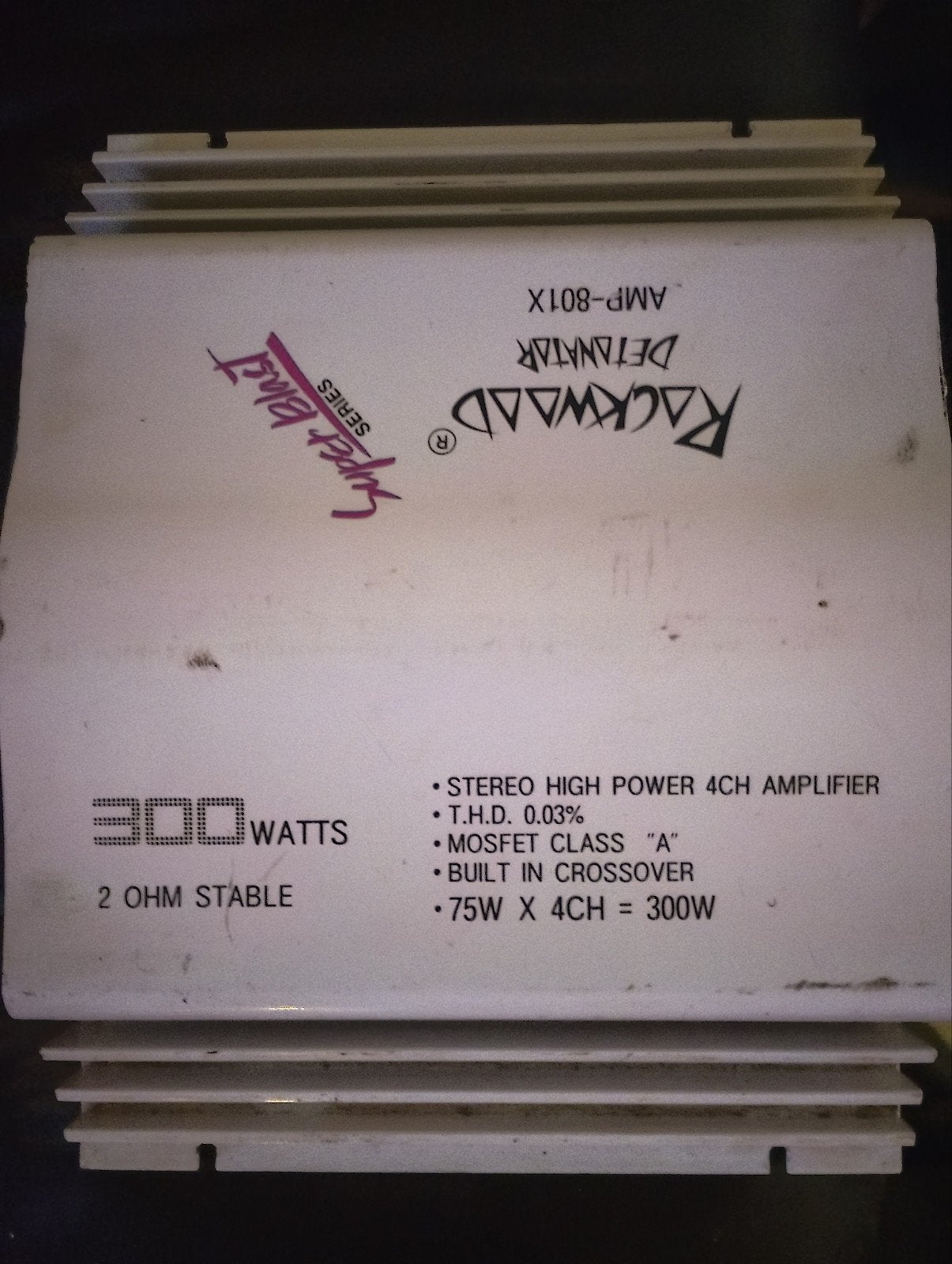 Rackwood Detankar AMP-801X 300W 4-kanaals versterker, Ophalen, Gebruikt