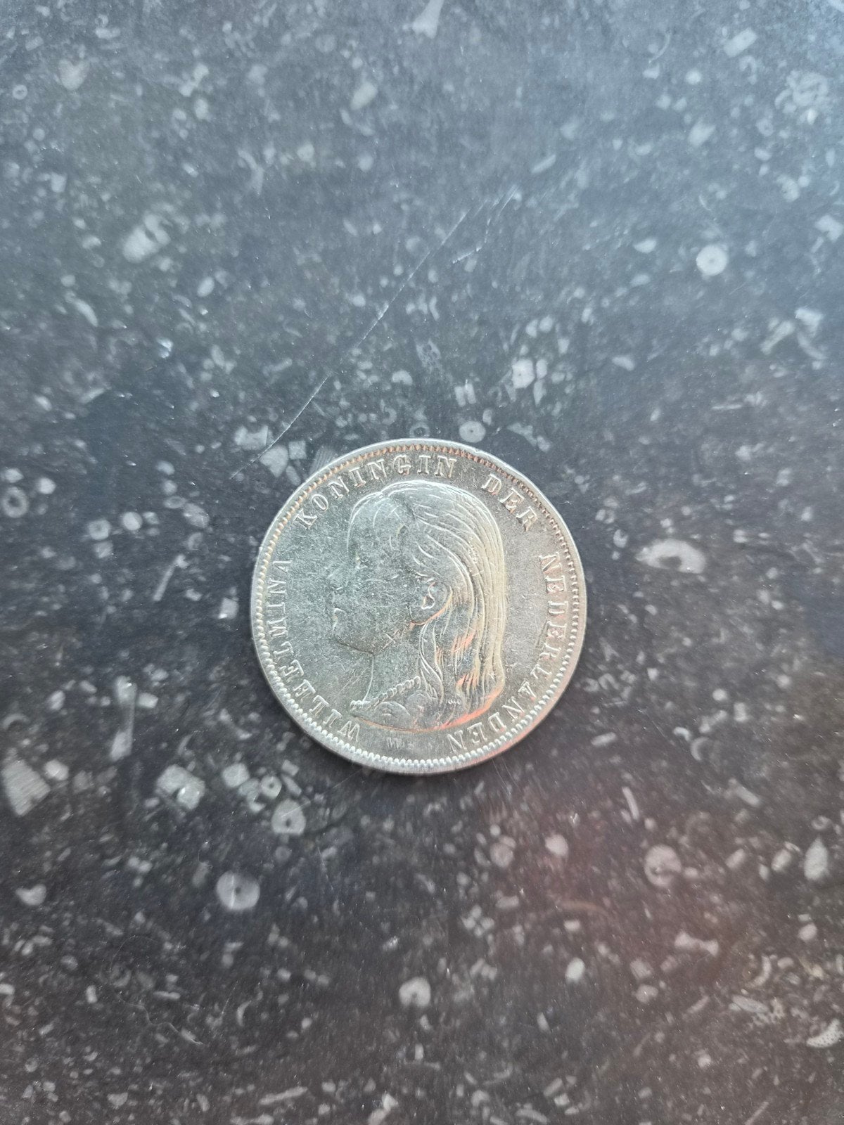 Zilveren 1 Gulden Koningin Wilhelmina 1897, 1 gulden, Zilver, Ophalen of Verzenden, Koningin Wilhelmina