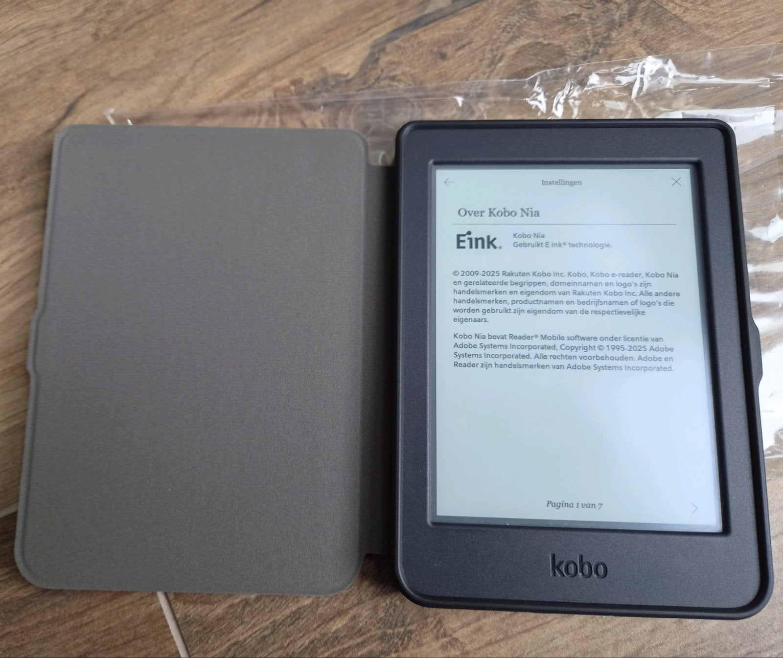 zgan Kobo Nia ereader met nieuwe sleepcover, Computers en Software, E-readers, 6 inch of minder, Rakuten Kobo, 8 GB, Verzenden