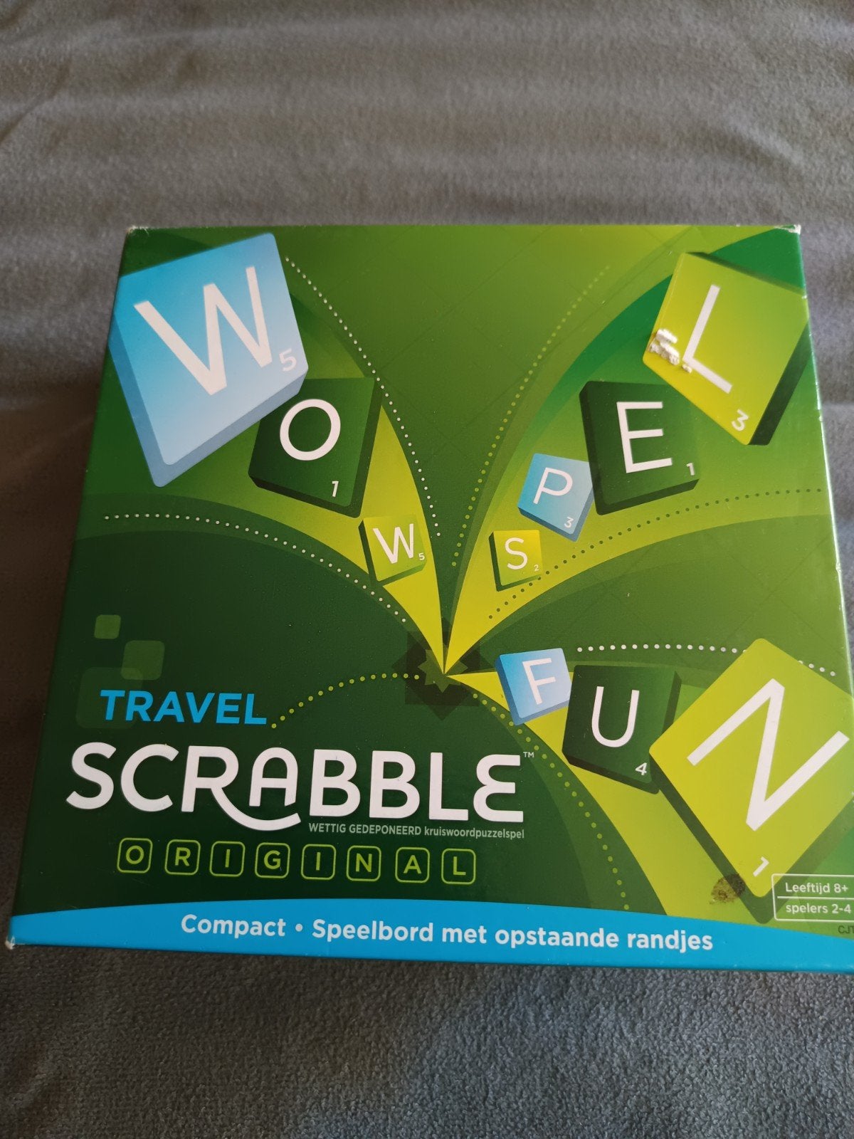 Scrabble Travel Original - Compact Reisspel, Mattel, Ophalen of Verzenden, Zo goed als nieuw, Drie of vier spelers