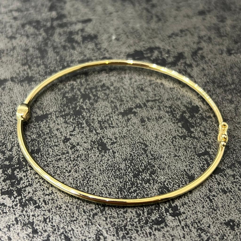 14k gouden slavenarmband prachtige armband italy, Ophalen of Verzenden, Zo goed als nieuw, Goud