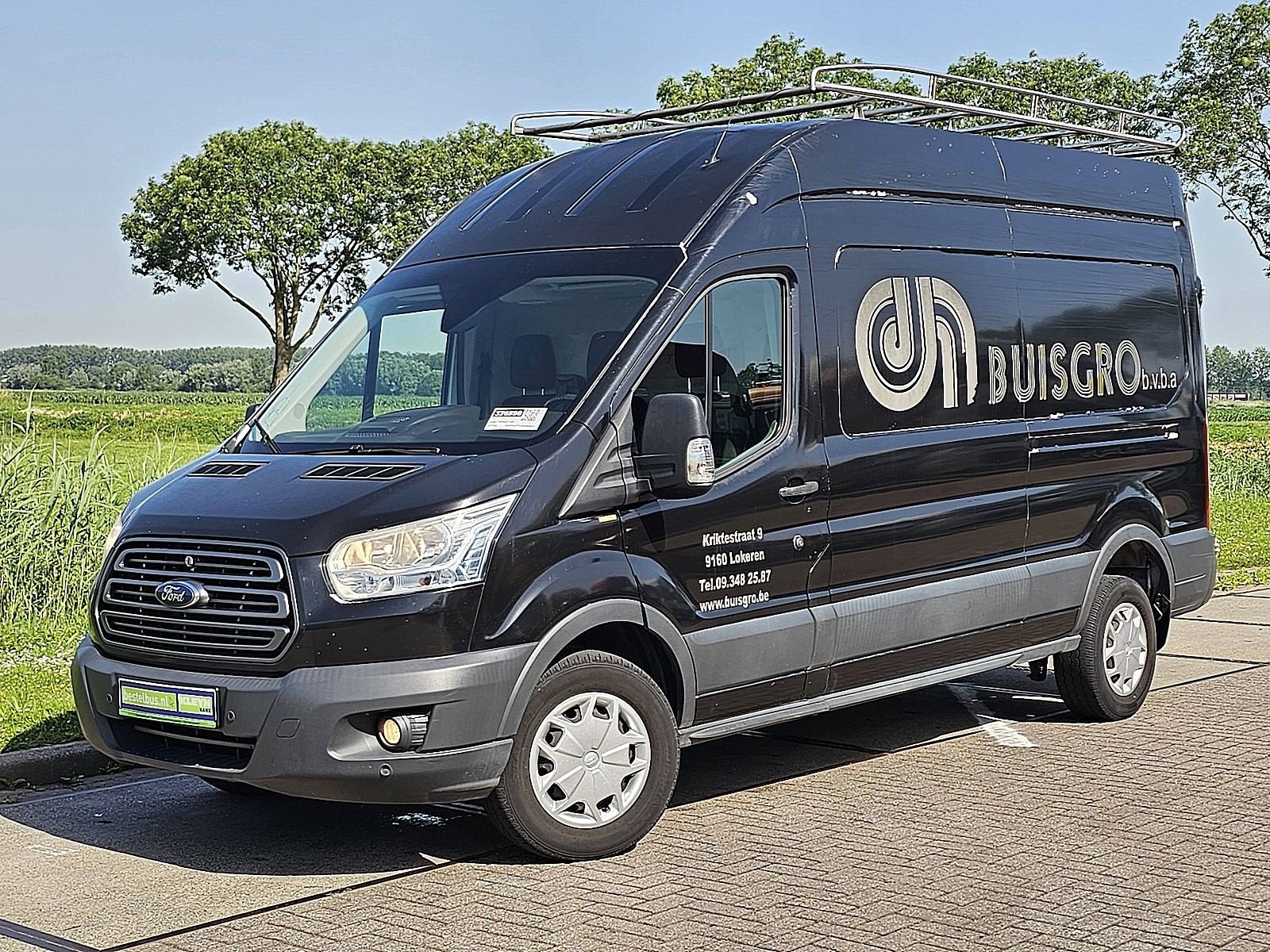 FORD TRANSIT 350 ac 170 pk euro6, Gebruikt, Euro 6, Zwart, Bedrijf