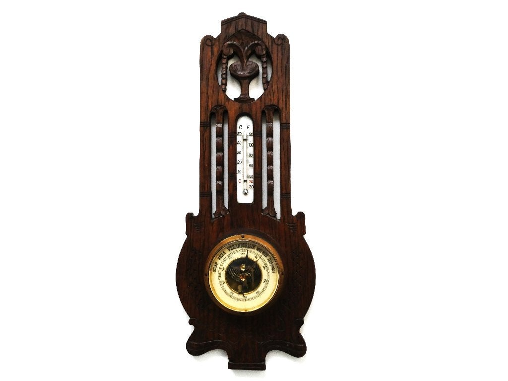 Weerstation barometer met thermometer van het merk LUFFT, Ophalen of Verzenden