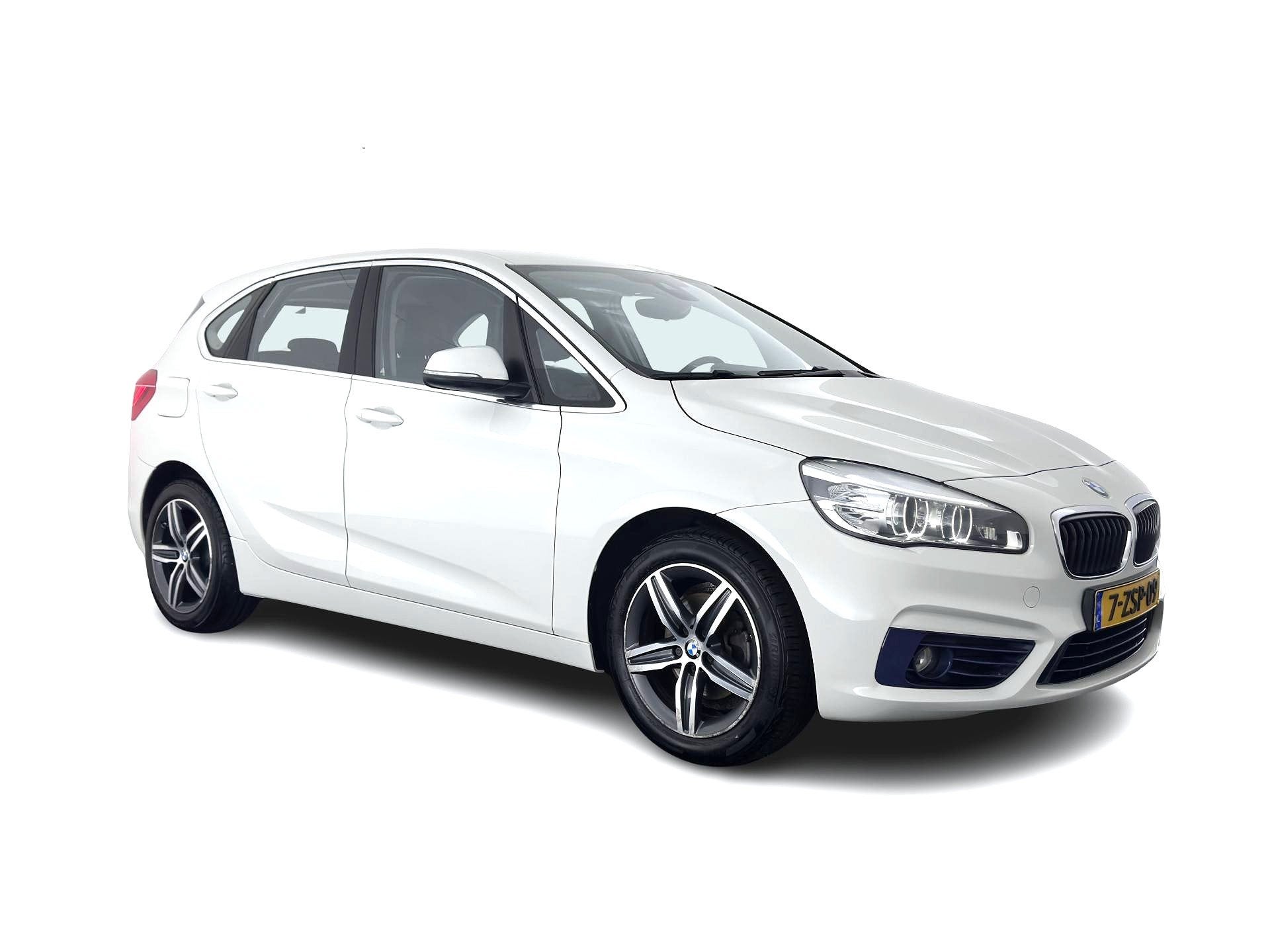 BMW 2 Serie Active Tourer 218d Sport-Line *LEATHER | FULL-LE, Auto's, Voorwielaandrijving, Dealer onderhouden, 150 pk, Wit