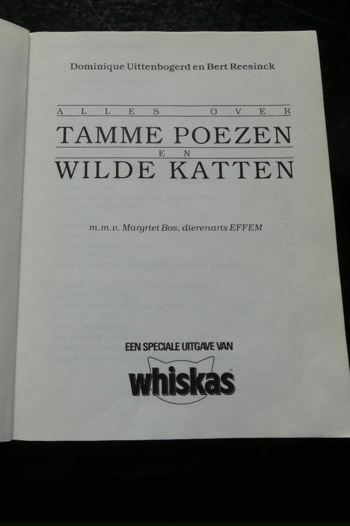 tamme poesen wilde katten,speciale uitgave van Whiskas, Gelezen, Ophalen of Verzenden, Katten, Speciale uitgave van Whiskas