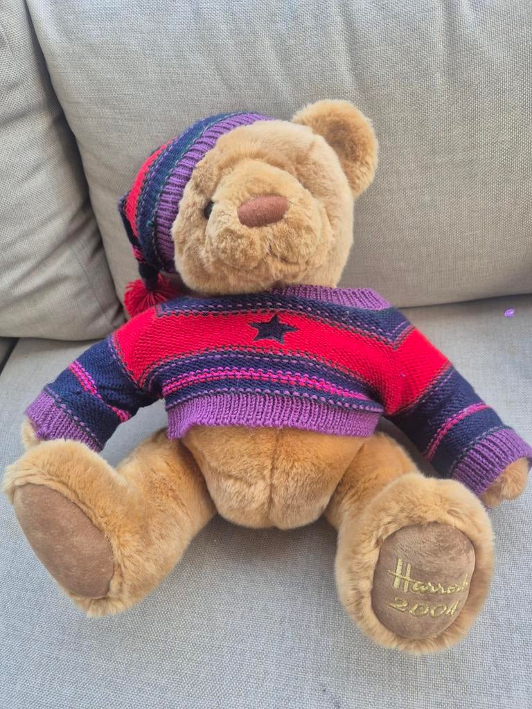 Harrods Teddybeer 2004 – Origineel met kleding, Ophalen of Verzenden